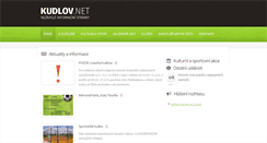 Desktop Screenshot of kudlov.net