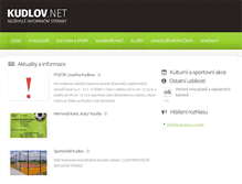 Tablet Screenshot of kudlov.net